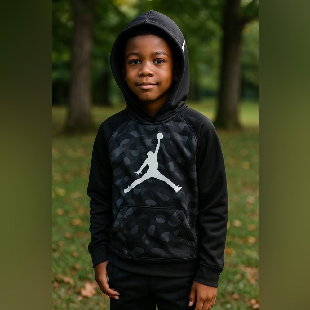 Jordan boys youth pullover Hoodie Sz 6, 5-6 years